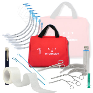 Kit intubacion Completo Estuche Rojo